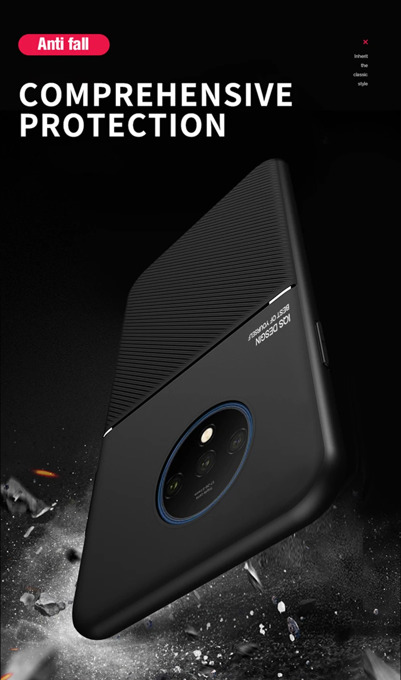 Чехол для телефона Oneplus 7T Pro, автомобильный чехол для телефона Oneplus 7 7T Pro, мягкий силиконовый чехол для телефона One Plus Seven 7 T, матовый чехол с защитой от отпечатков пальцев