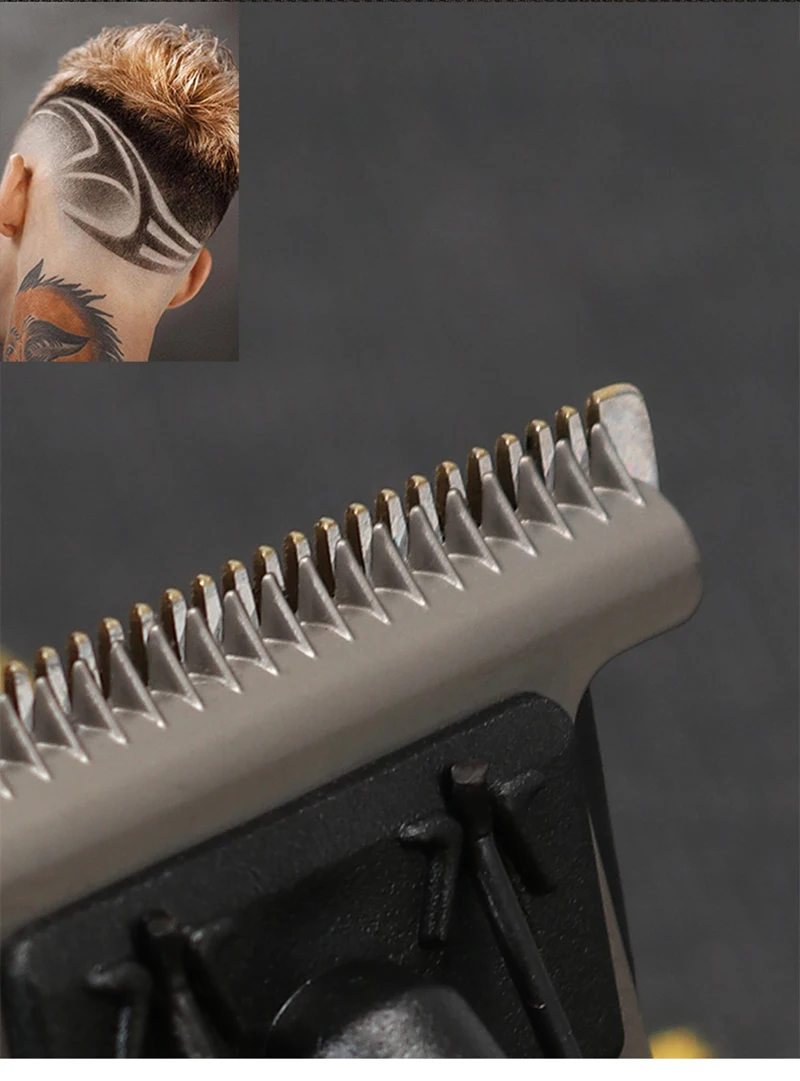 Kemei Pro Li T-Outlinergtx Cordless Hair Trimmer professional Hair Clipper Men beard Haircut Machine Barber Edge Pivot Motor-3