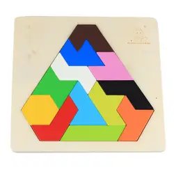 Деревянная образовательная головоломка Алмазная головоломка образовательная цветная палитра головоломка обучающая игрушка
