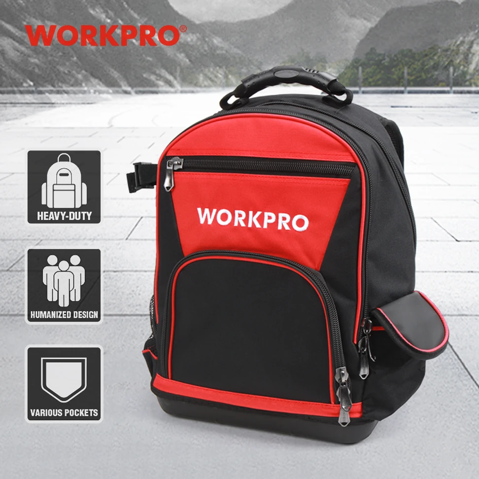 Сумка для инструментов WORKPRO водонепроницаемый рюкзак 17 дюймов хранения