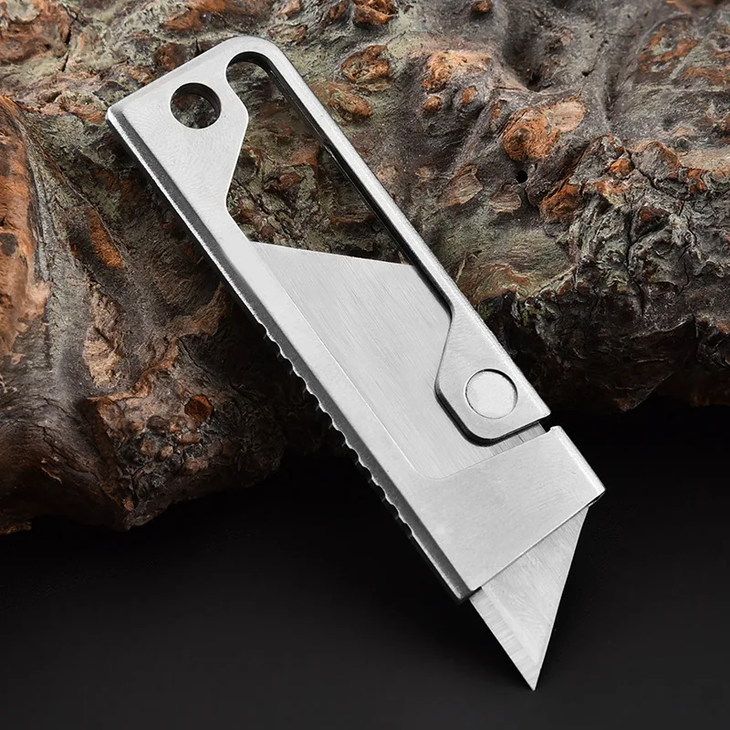 Складной нож из нержавеющей стали, настенный бумажный нож, многофункциональный бумажный резак, курьер, нож для студентов, ручной нож