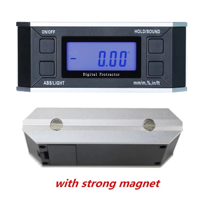Digital Inclinometer Digital Protractor 100mm Magnetic Base Angle Finder Angle Meter LCD Display Digital Leveling Instrument 360 Degrees High Precision Digital Inclinometer Digital Protractor 100mm Magnetic Base Angle Finder Angle Meter LCD Display Digital Leveling Instrument 360 Degrees High Precision