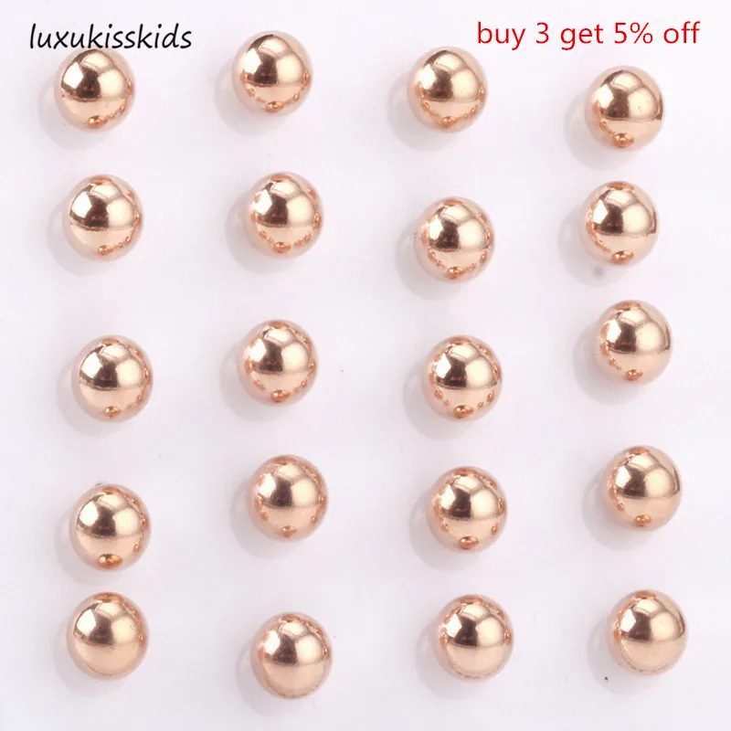 Серьги гвоздики LUXUKISSKIDS с шариками из нержавеющей стали 3 10 мм|earings|earrings spiralearrings