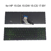 Sp/es espanhol teclado de computador retroiluminado para hp 15-da 15-db 15-ec 15-cs 16-a 15-df 15-cr 17-por TPN-C135 c136 pc espanha teclados