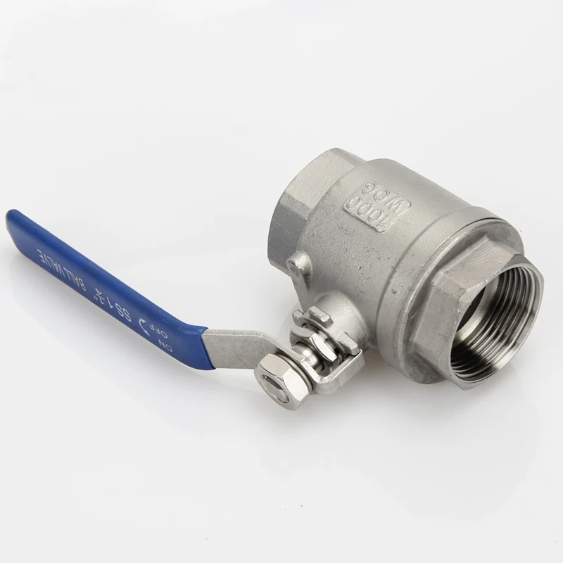 

Stainless Steel Ball Valve 2 piece design Water Valve with Vinyl Handle SS304 Thread Valves