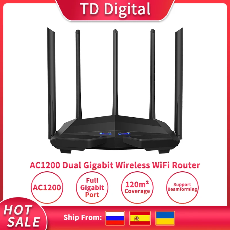 Wi-Fi-роутер GC11 AC1200 с антенной с высоким коэффициентом усиления, 2,4/5,0 ГГц