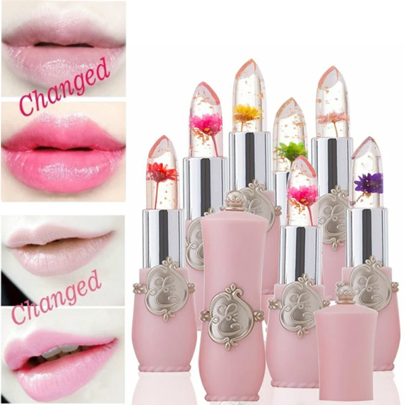 Aloe Makeup Lip Care Moisture Melt Balm Long-Lasting Change Color Lipstick