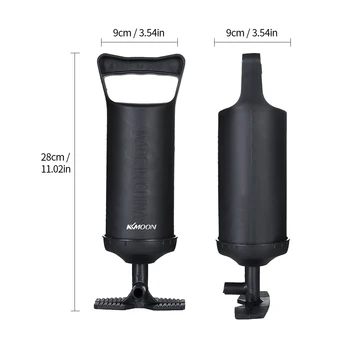 

New High Output Universal Manual Hand Air Mattress Pump for Inflatables Double Quick Air Volume Heavy Duty PP Plastic