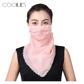

Respirator Mask Masque Fashion Women Sun Chiffon Protection Scarf Dustproof Neck Scarf Protective Mask маски для лица тканевые