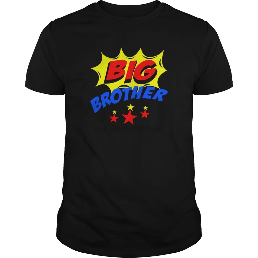 Мужская футболка I am a Big Brother забавная Милая комиксная Подарочная (1) крутая с