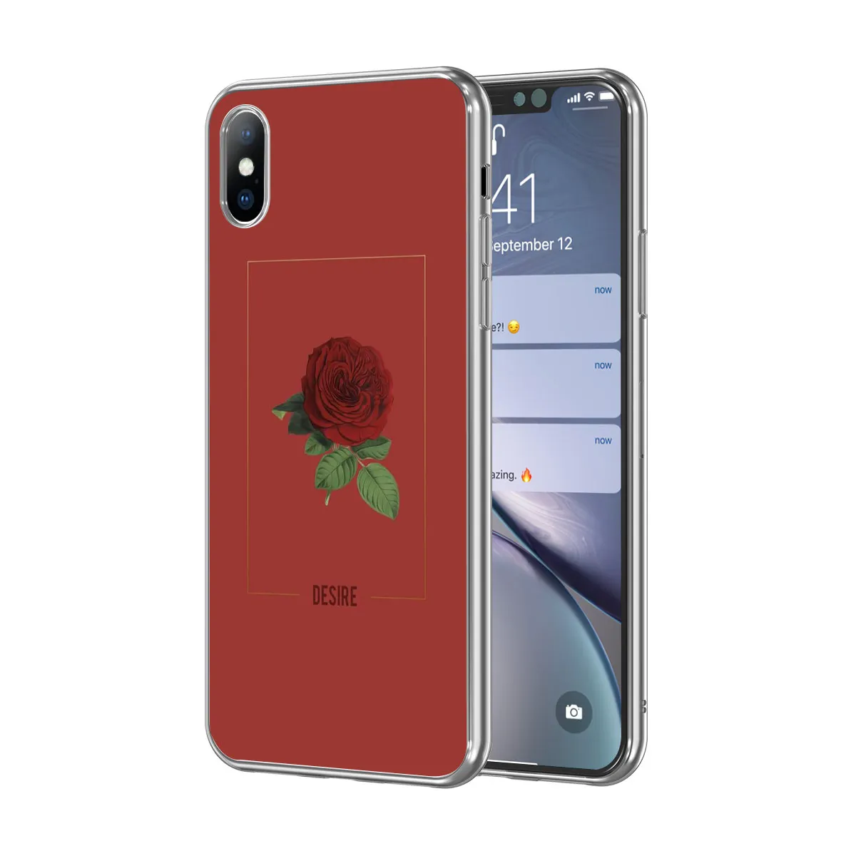 Чехол для телефона Ottwn Flowers для iPhone 11 7 8 6 6s Plus, мягкий чехол с цветными листьями розы для iPhone XS 11 Pro Max XR X 5 5S - Цвет: T3