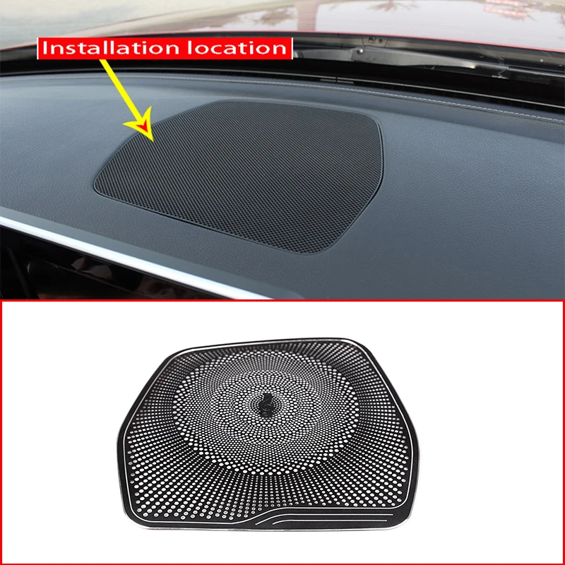 

Dashboard Loudspeaker Cover Stickers Trim Accessories For Mercedes Benz C Class W205 GLC Class X253Car styling Audio Speaker LHD
