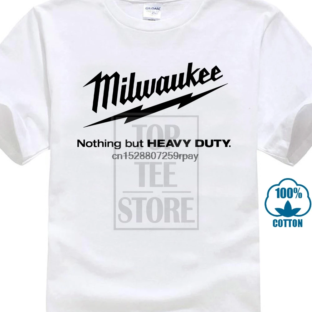 Milwaukee Tools Custom серая мужская популярная футболка Premi |