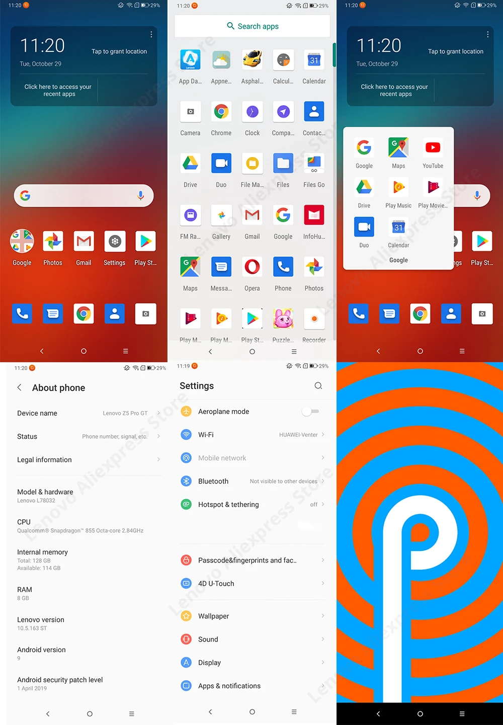 Lenovo Z5 Pro GT Snapdragon 855 Smartphone  about phone