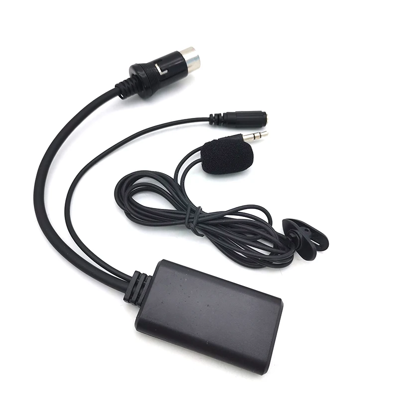 8 Pin Car Audio bluetooth Wireless Cable AUX Adapter with Microphone For Alpine KCM-123B M-BUS 9501 9503 9823 9825