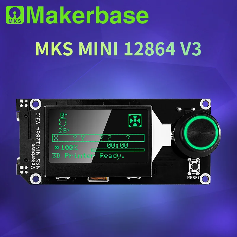 Makerbase MKS MINI12864 V3 Insert SD Card Front LCD Smart Display Screen 3D Printer Parts SKR VORON mini 12864 | Компьютеры и офис