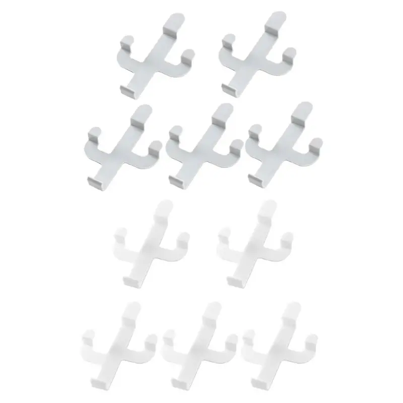 

Cactus Shaped Hooks Self Adhesive Clothes Display Rack Key Holder Wall Hanger