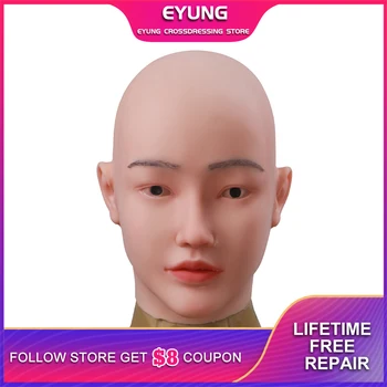

Realistic Face Prop For Crossdresser Silicone Head Mask Fake Face La Mascher Handmade For Cosplay Cossdresser Masquerade Ajusen
