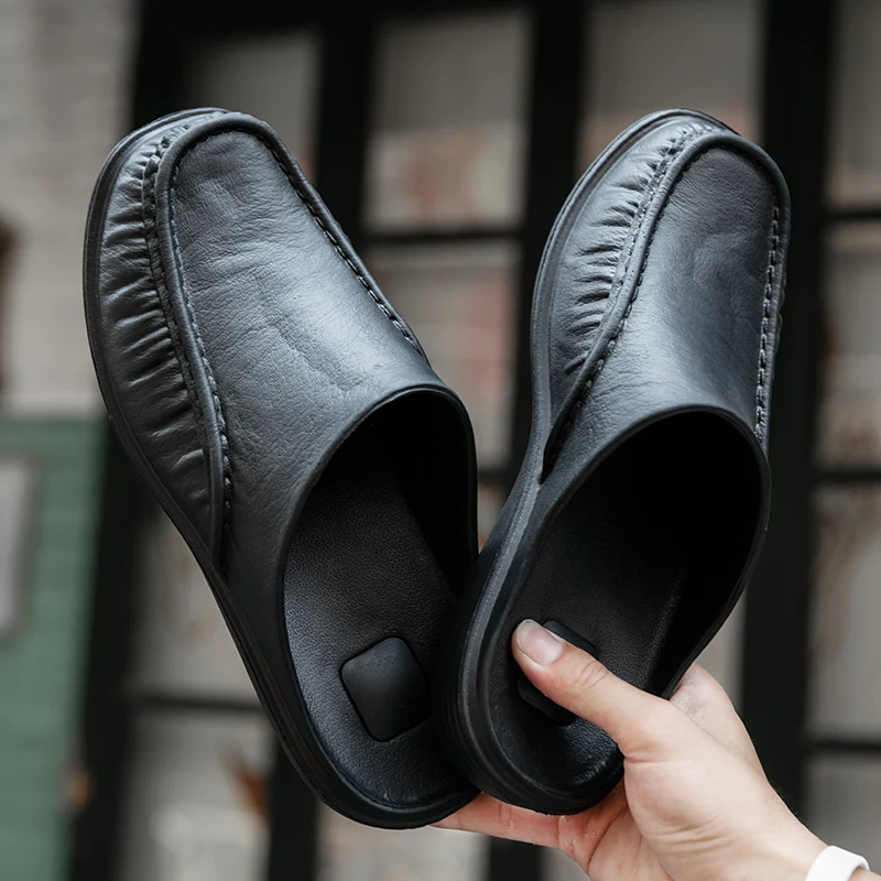 Black X10 Популярные мужские лоферы; цвет черный, коричневый; Молодежная прогулочная обувь для мужчин; удобная мужская модная домашняя обувь; Летняя мужская обувь без застежки - Цвет: Black X10