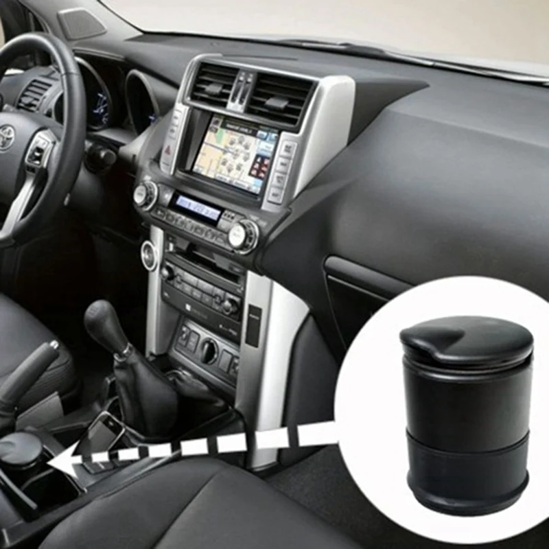 1PC Portable Auto Car Truck LED Cigarette Smoke car Ashtray Blue LED Light Smokeless Ashtray Cigarette Holder