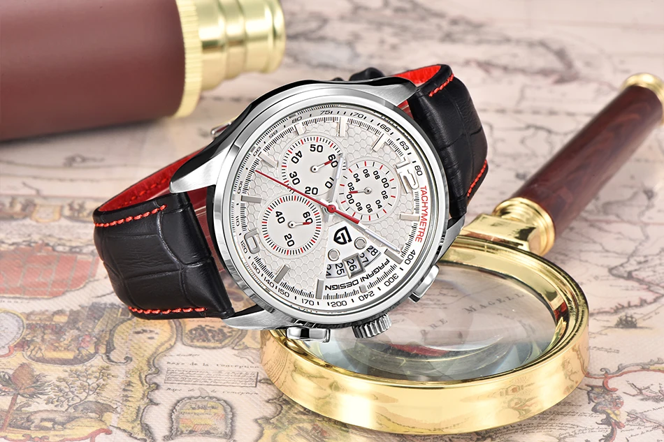 PAGANI Дизайн Лидирующий бренд Роскошные мужские часы кварцевые хронограф водонепроницаемые часы Бизнес повседневные спортивные наручные часы Relogio Masculino