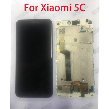 

Original LCD Display For Xiaomi Mi 5C Touch Screen Assembly Digitizer with Frame Replacement Black White 5.15 inches