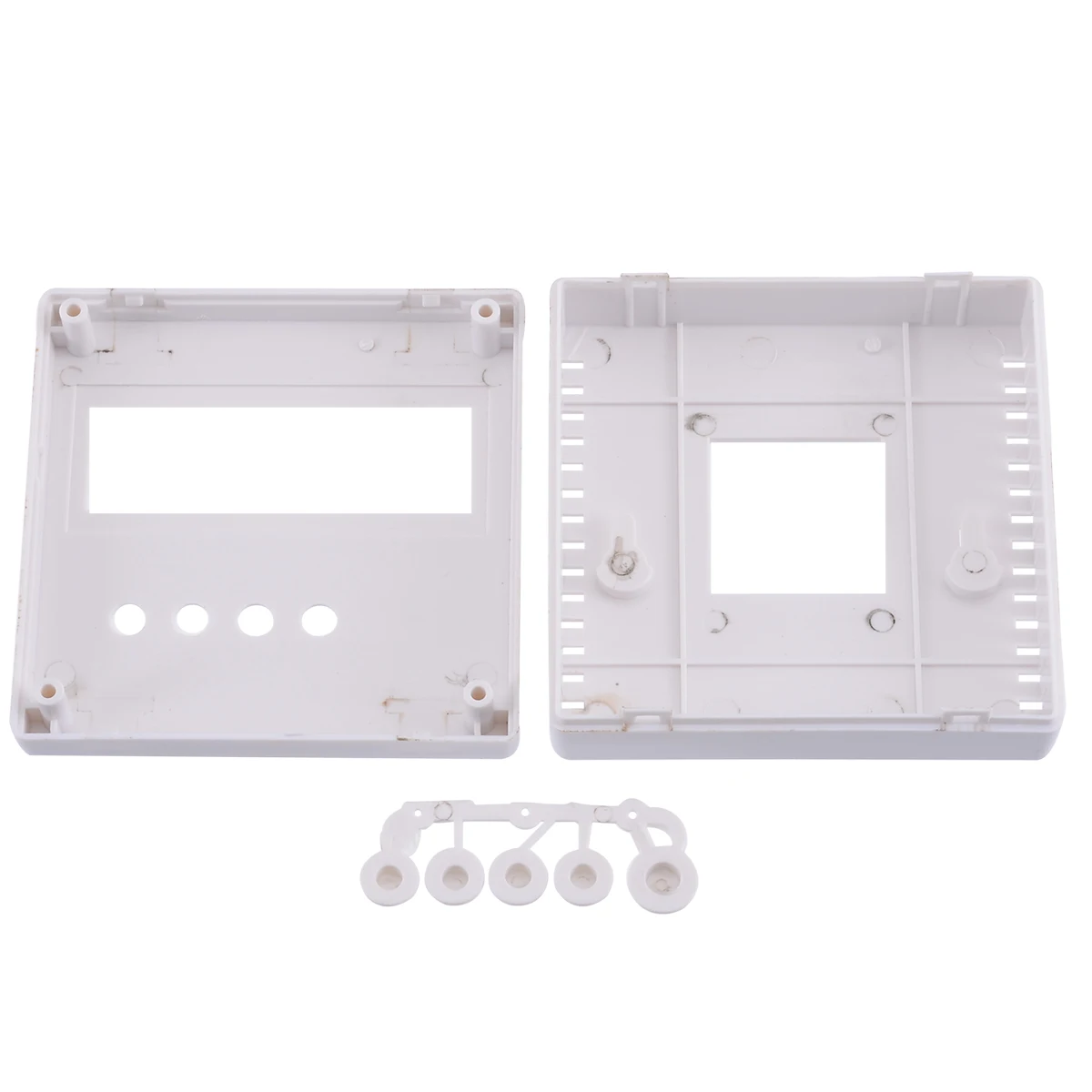 

New Plastic Electronic Project Box Enclosure Case for DIY LCD1602 With Button Caps 86x86x26mm