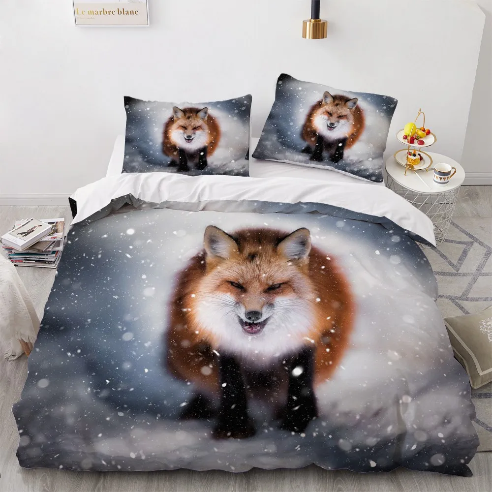 3D Bedding Sets Animal Fox Duvet Quilt Cover Set Comforter Bed Linen Pillowcase King Queen Full 180*215 230*230 Home Texitle 3D Bedding Sets Animal Fox Duvet Quilt Cover Set Comforter Bed Linen Pillowcase King Queen Full 180*215 230*230 Home Texitle