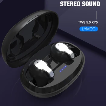 

LYMOC Wireless Bluetooth Earphone TWS 5.0 Heavy Bass Touch Control Headsets HD Mic Waterproof Earbuds Handsfree Noise Cancelling