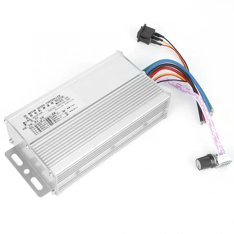 DC щетка CCW электромотор контроллер 12~ 60V 80A регулятор оборотов регулятор