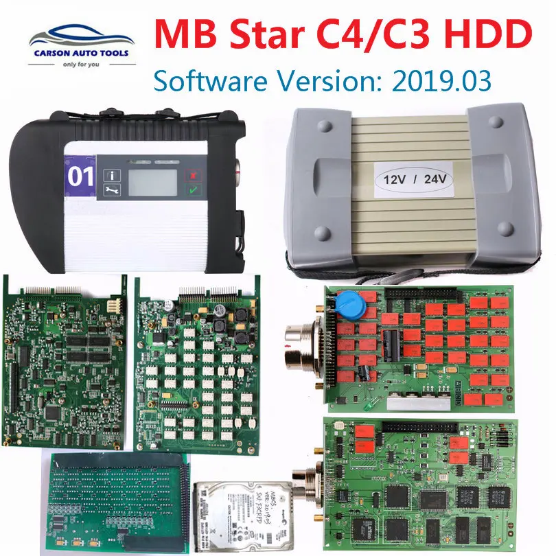 

Diagnostic MB star C3/C4 Multiplexer Tester full chip with V2020.09 HDD Same as for mer-cedes /ben-z cars