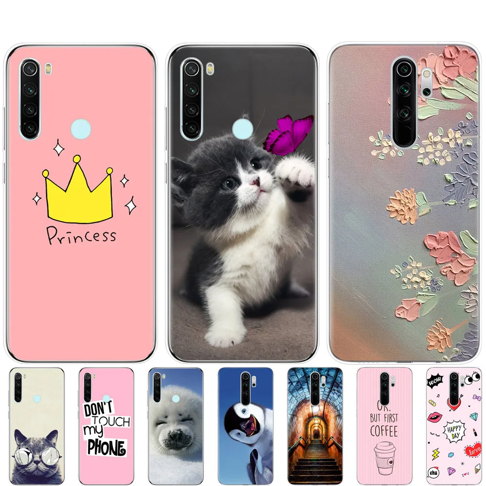 Чехол для xiaomi Redmi Note 8T силиконовый чехол redmi 8 бампер note pro Мягкий защитный из ТПУ |