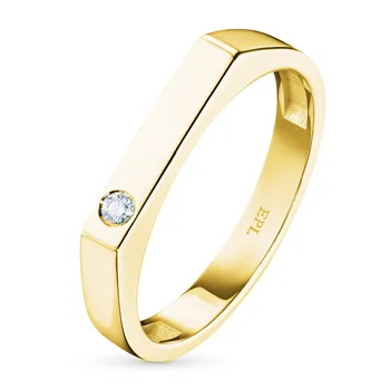 

Yellow gold ring with a diamond e0301kts04200718