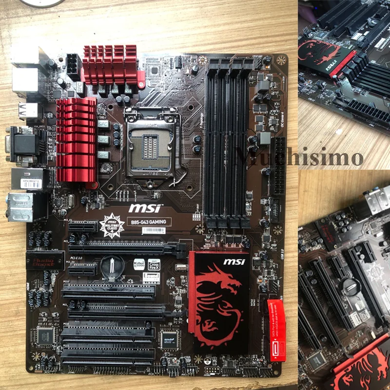 Оригинальная игровая Материнская плата MSI B85 G43 GAMING DDR3 LGA 1150 USB2.0 USB3.0 DVI HDMI VGA 32 Гб i3 i5