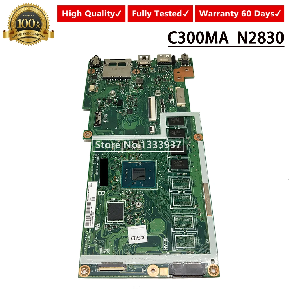 C300MA материнская плата для ноутбука ASUS C300MA C300M материнская плата 2,1 N2830 SR1W4