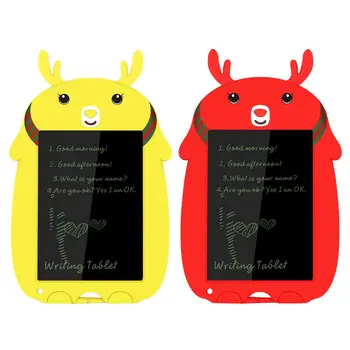 

Christmas deer style LCD 8.5'' Digital Writing Tablet LED Graphic Drawing Tablets Paint Board Electronic Handwriting Notepad red