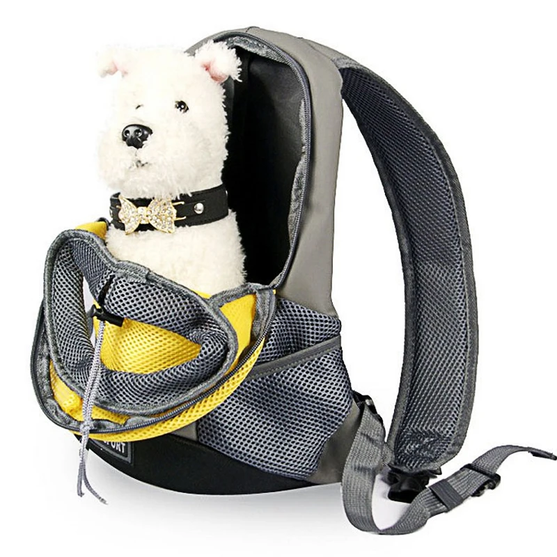 Регулируемая портативная переноска для животных сумка Воздухопроницаемый Рюкзак Передняя кошка собака двойная сумка через плечо сумка для путешествий для домашних животных