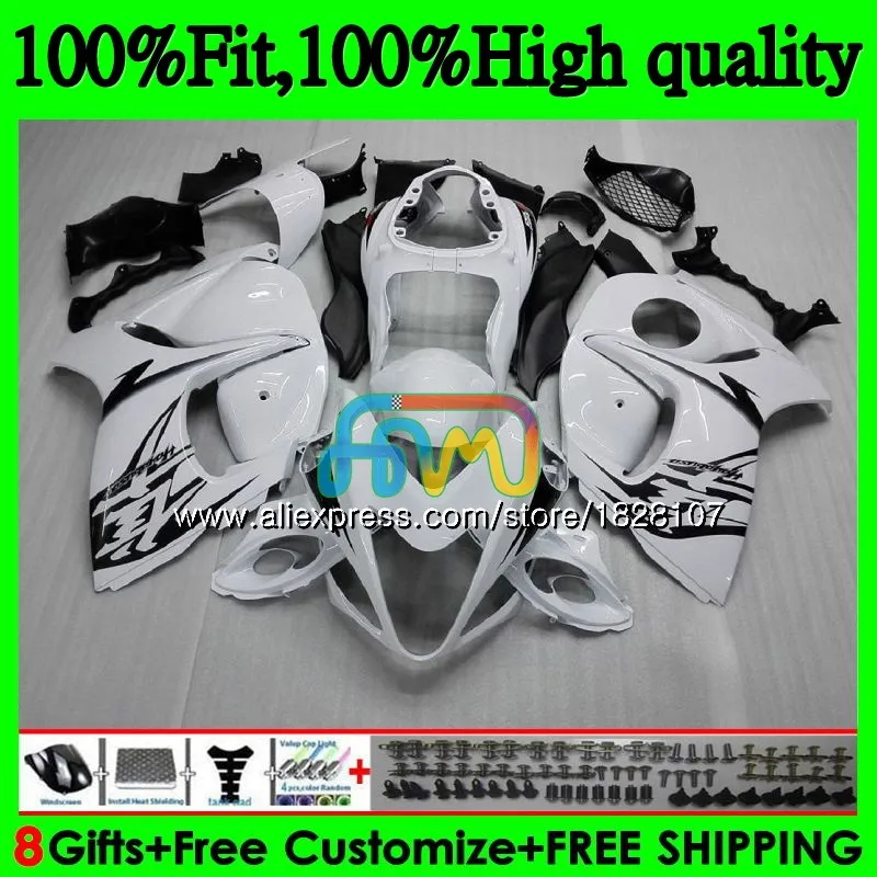 Инъекции для SUZUKI Hayabusa GSXR1300 08 09 10 Стоковая белая 11 12 56BS. 7 GSX-R1300 GSXR 1300 2008 2009 2010 2011 2012 обтекатель