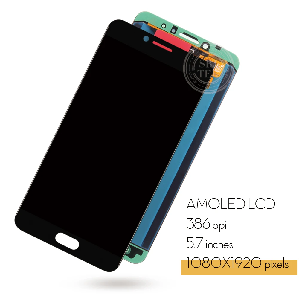 Сенсорный ЖК экран AMOLED/OLED для SAMSUNG Galaxy C7 Pro 2017 C8 C710F C710DS|Экраны мобильных телефонов|