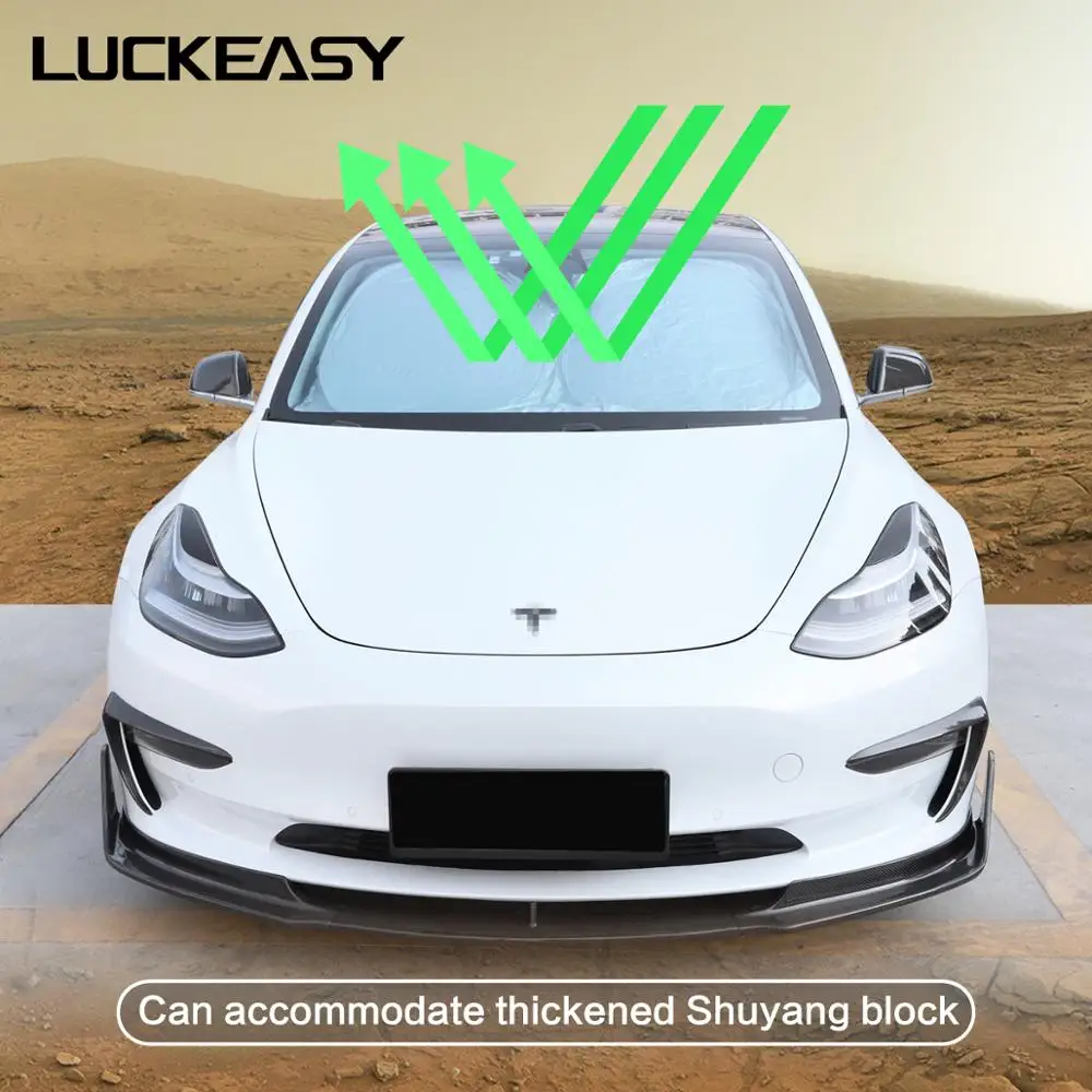 Солнцезащитный козырек на лобовое стекло автомобиля LUCKEASY для Tesla Model 3 модель Y