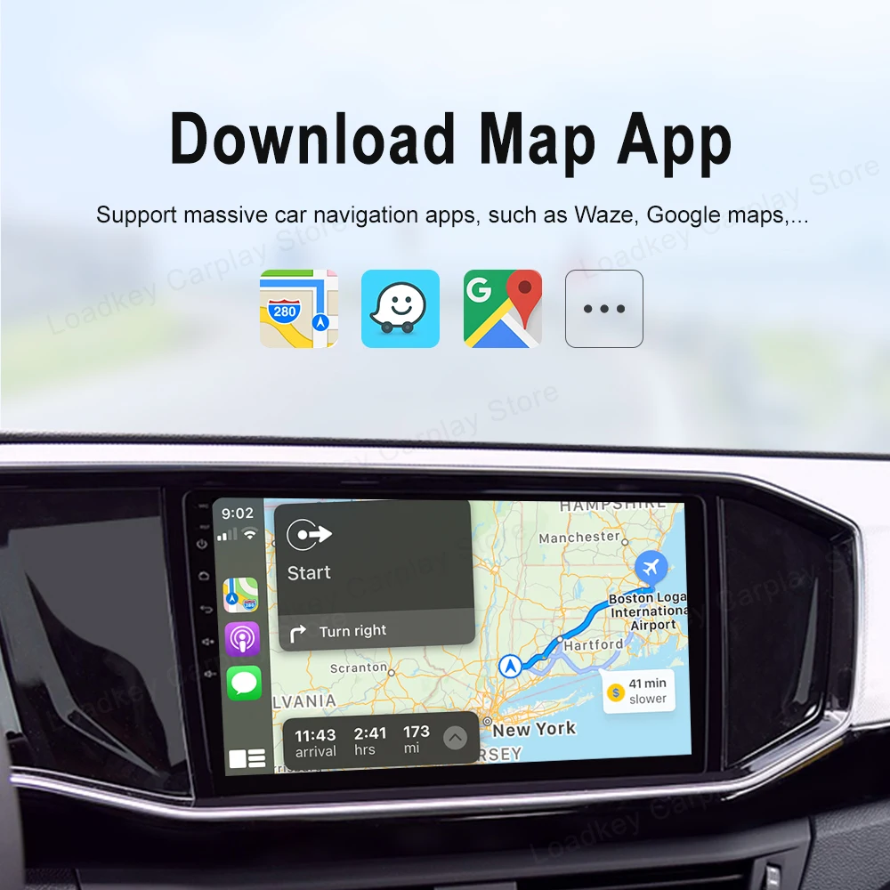 LoadKey & Carlinkit Wired & Wireless CarPlay Wireless Android Auto Dongle for Modify Android Screen Car Ariplay Smart Link IOS15 — view 4