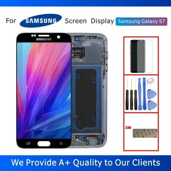 

Original 5.1" LCD Display for Samsung Galaxy S7 LCD Display with Touch Screen Digitizer Assembly Replacement Parts
