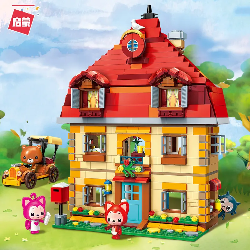 

Ali Children'S Educational Assembled Building Blocks ENLIGHTEN 3905 Dream Home Baby Splicing Toys Model