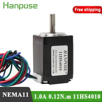 

free shipping For mini cnc 3D printer stepper 11HS4010 40mm length NEMA11 Stepper Motor 1.0A 4-cable 0.12N.m 1.8 Degree