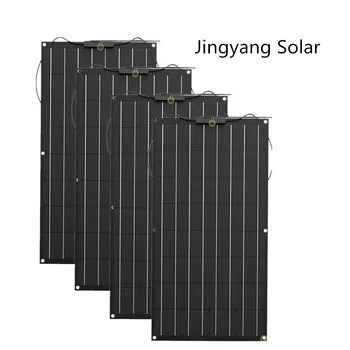 

400W ETFE Flexible Solar Panel 4pcs of 100W Solar Panel Monocrystalline Solar Cell for RV/boat /car good quality made in China