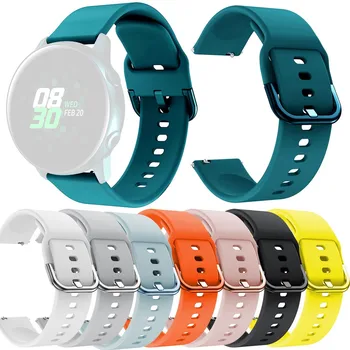 

Sports Soft Silicone Replacement Band Strap for Samsung Galaxy Watch active Smart Watch accessories Replacement Wriststrap Band