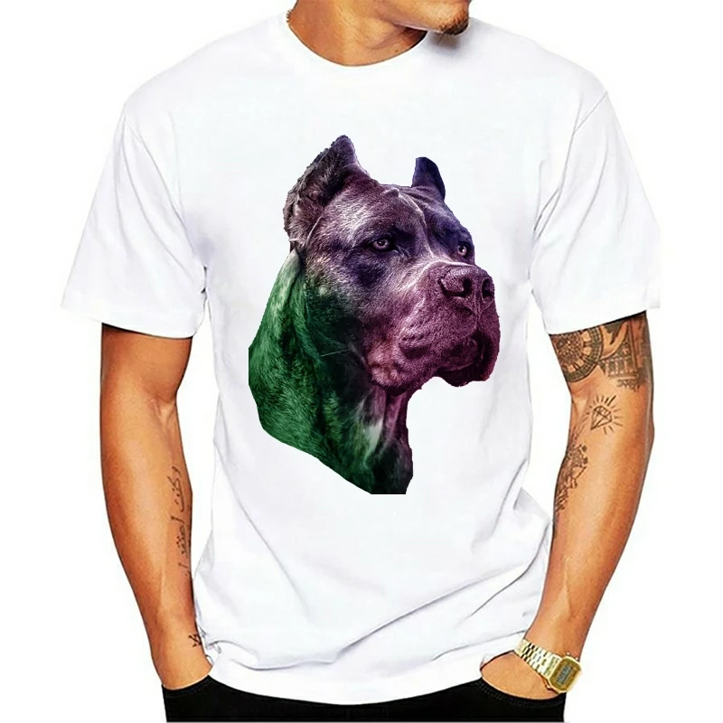 

Cane Corso unisex t shirt - image of the brave Roman dog printed on cotton tee for her or for him