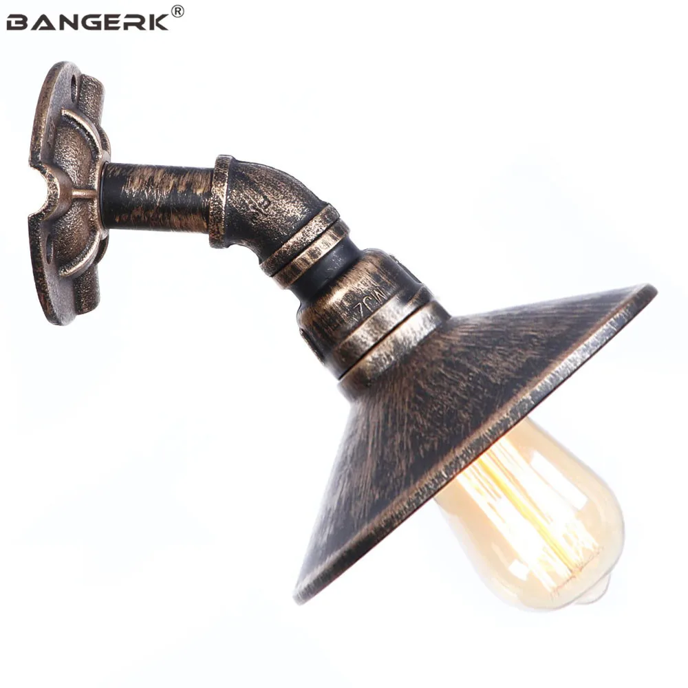 RH Loft Decor LED Wall Light Retro Iron Water Pipe Lamp Industrial Edison Sconce Bedside Home Lighting Wandlamp | Лампы и освещение
