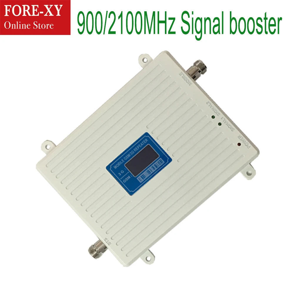 ZQTMAX 2g 3g повторитель сигнала gsm wcdma двухдиапазонный усилитель сотового телефона 900 2100 усилитель UMTS с антенной