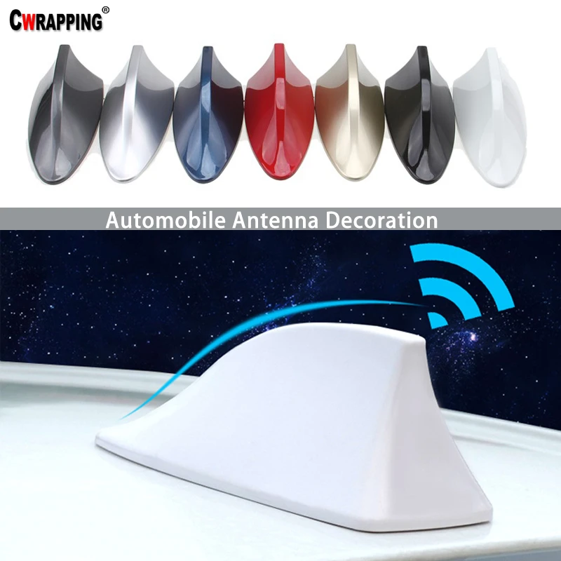 

Car Shark Fin Antenna With FM/AM Radio Signal Decoration Shark Antenna Roof Modification Car Antenna Decoration Universal Model